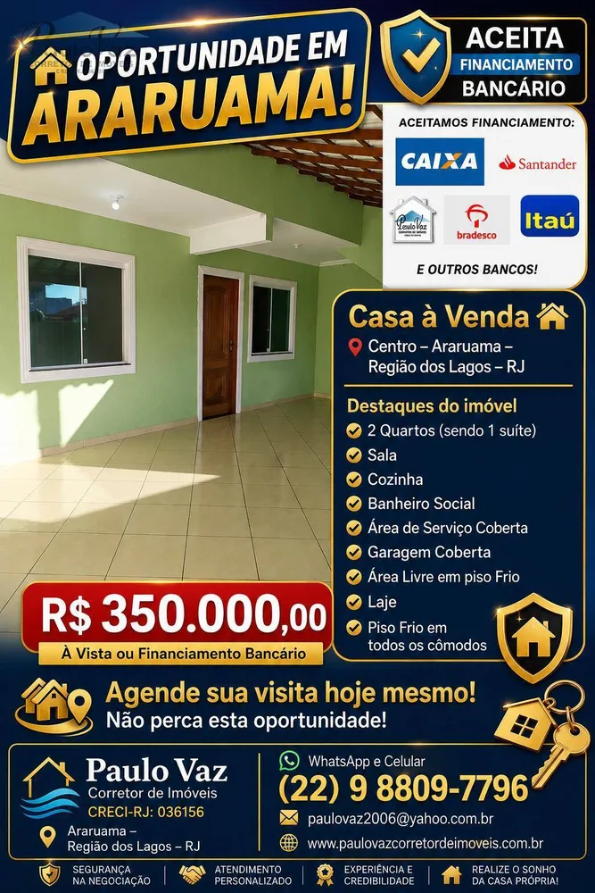 Casa, 2 quartos, 200 m² - Foto 1