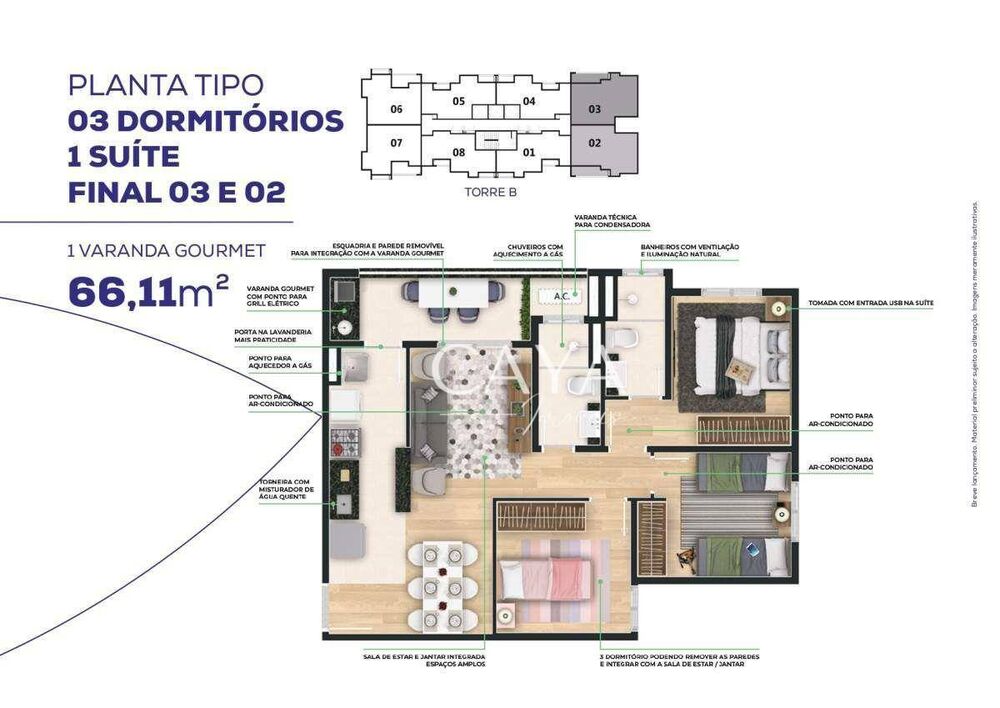 Apartamento, 2 quartos, 60 m² - Foto 25