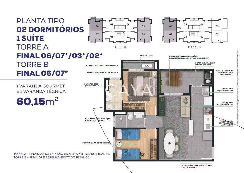 Apartamento, 2 quartos, 60 m² - Foto 24