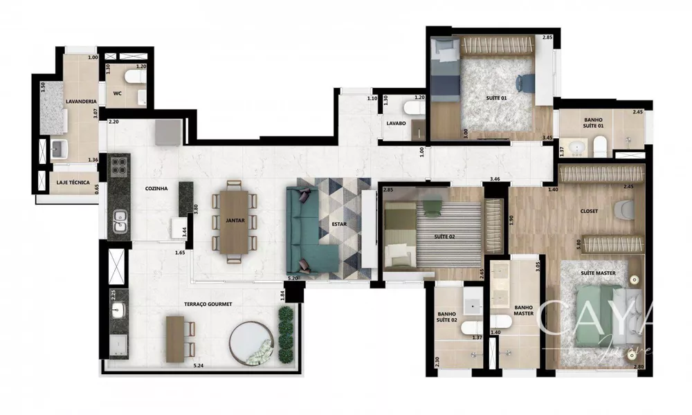 Apartamento, 3 quartos, 111 m² - Foto 10