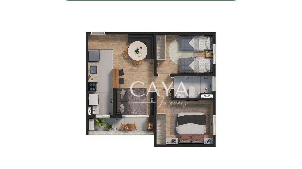 Apartamento, 2 quartos, 52 m² - Foto 6