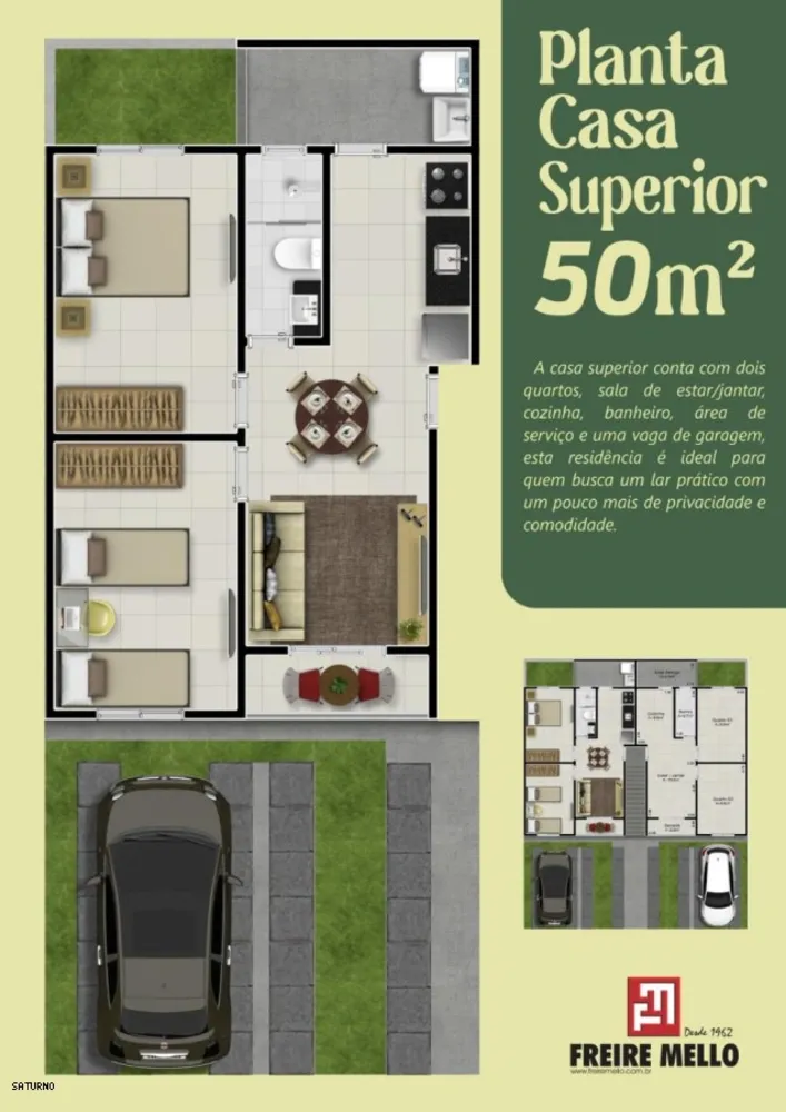 Casa, 2 quartos, 55 m² - Foto 10
