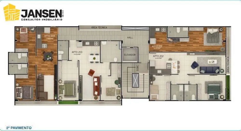 Apartamento, 2 quartos, 54 m² - Foto 6