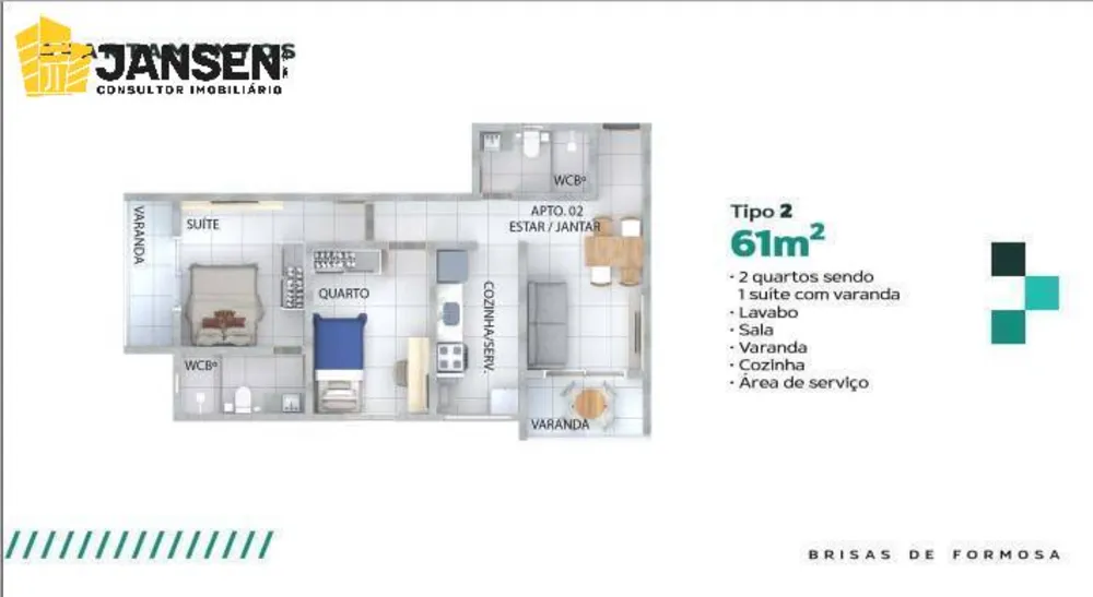 Apartamento, 2 quartos, 54 m² - Foto 10