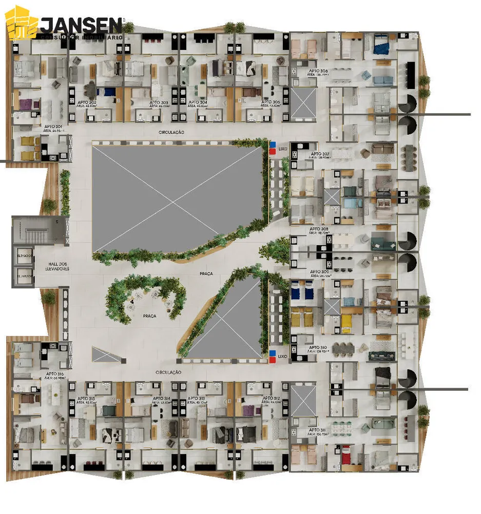 Apartamento, 2 quartos, 45 m² - Foto 10
