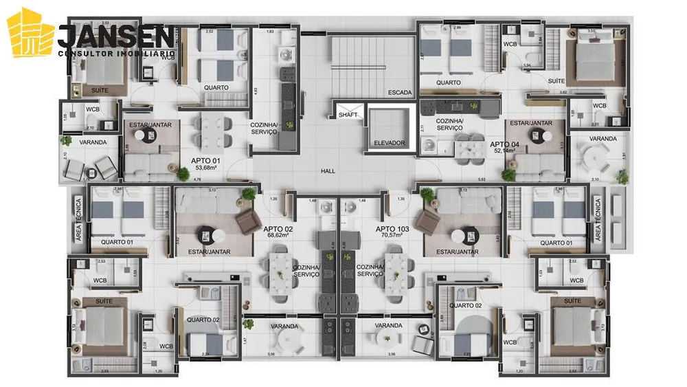 Apartamento, 3 quartos, 68 m² - Foto 16