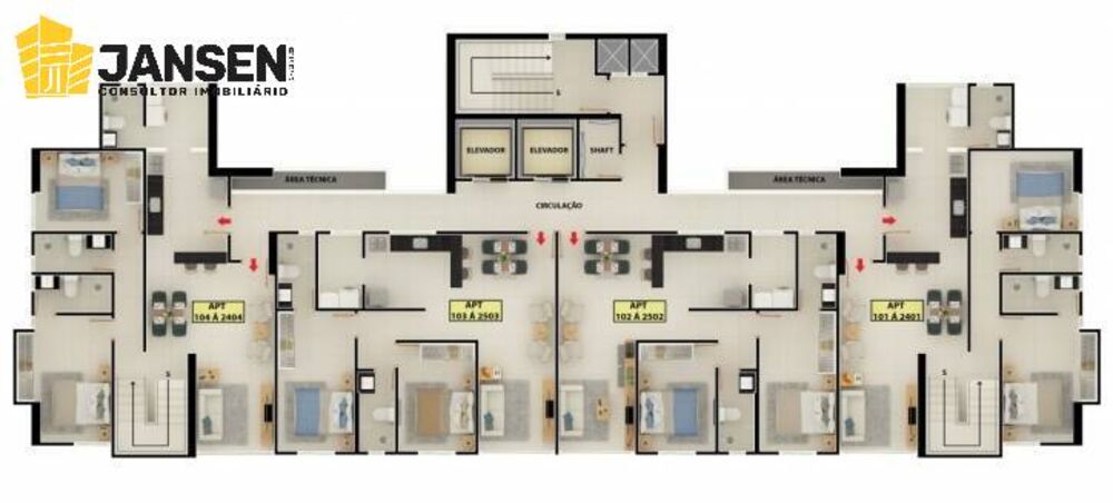 Apartamento à venda com 3 quartos, 248m² - Foto 2