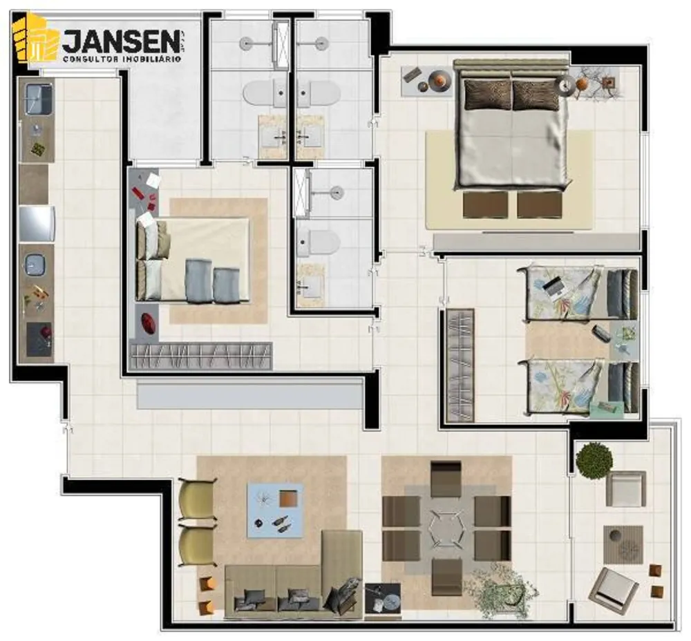 Apartamento, 3 quartos, 89 m² - Foto 6
