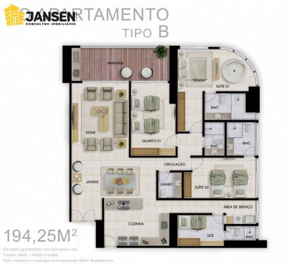 Apartamento à venda com 4 quartos, 325m² - Foto 11