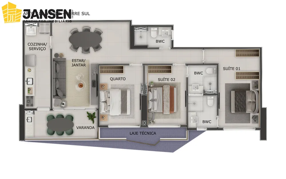 Apartamento, 3 quartos, 101 m² - Foto 14