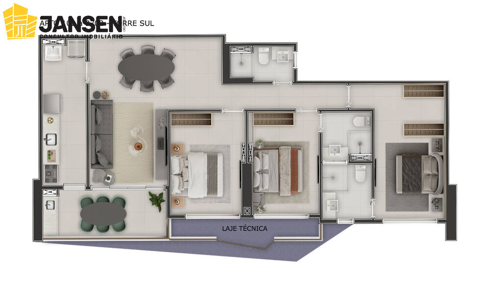 Apartamento à venda com 3 quartos, 121m² - Foto 18