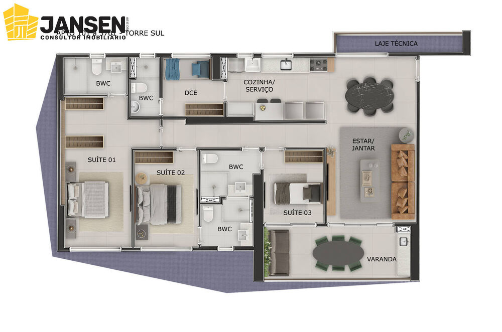 Apartamento à venda com 3 quartos, 121m² - Foto 17