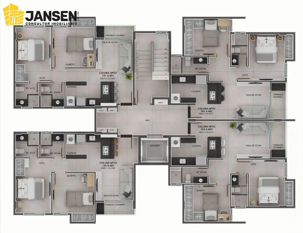 Apartamento, 2 quartos, 55 m² - Foto 15