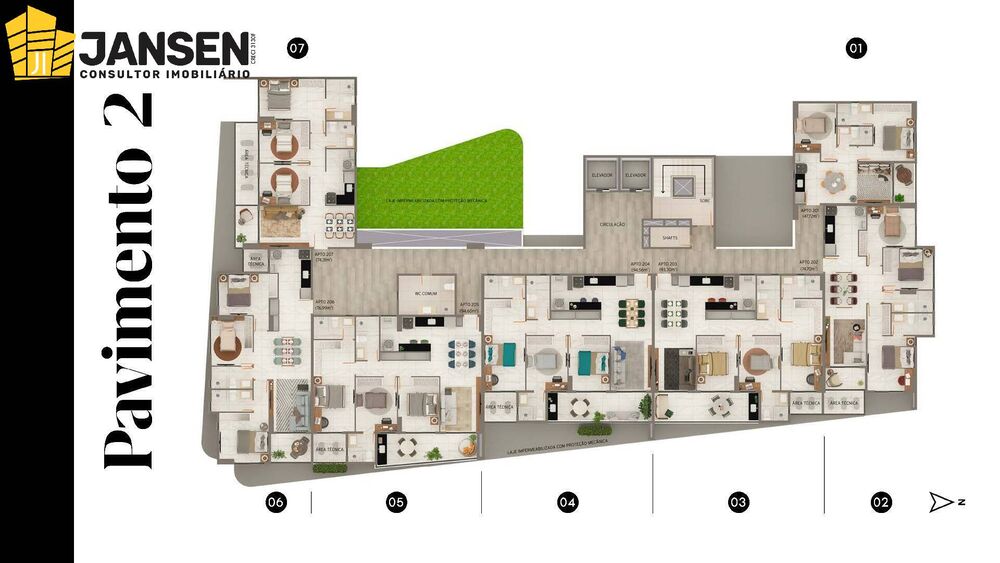 Apartamento à venda com 3 quartos, 76m² - Foto 4