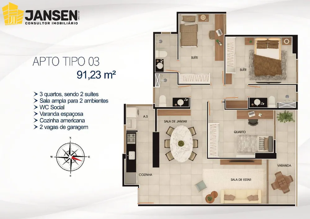 Apartamento, 3 quartos, 88 m² - Foto 15