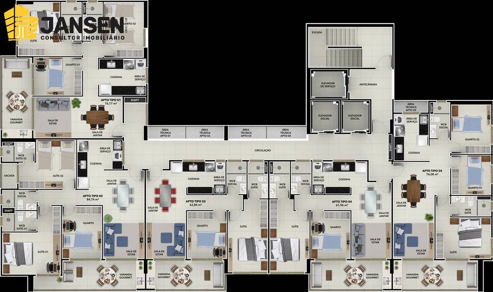 Apartamento, 2 quartos, 61 m² - Foto 9