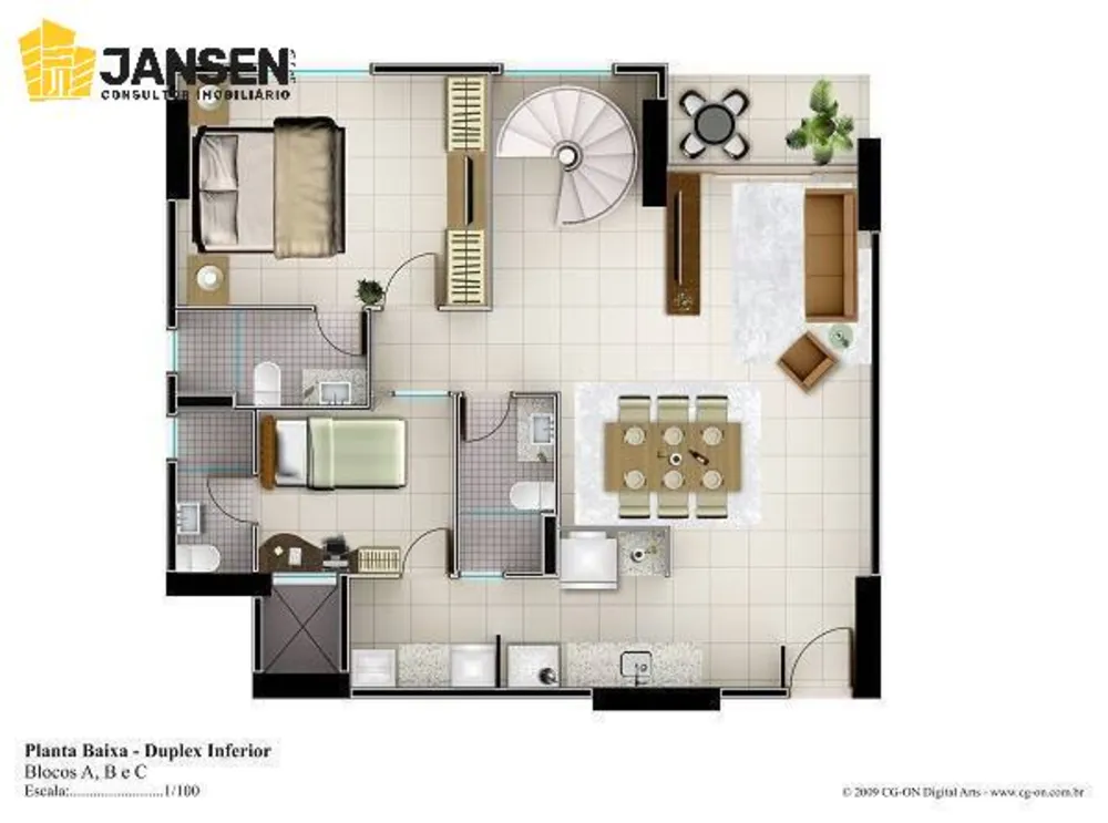 Cobertura, 3 quartos, 158 m² - Foto 6