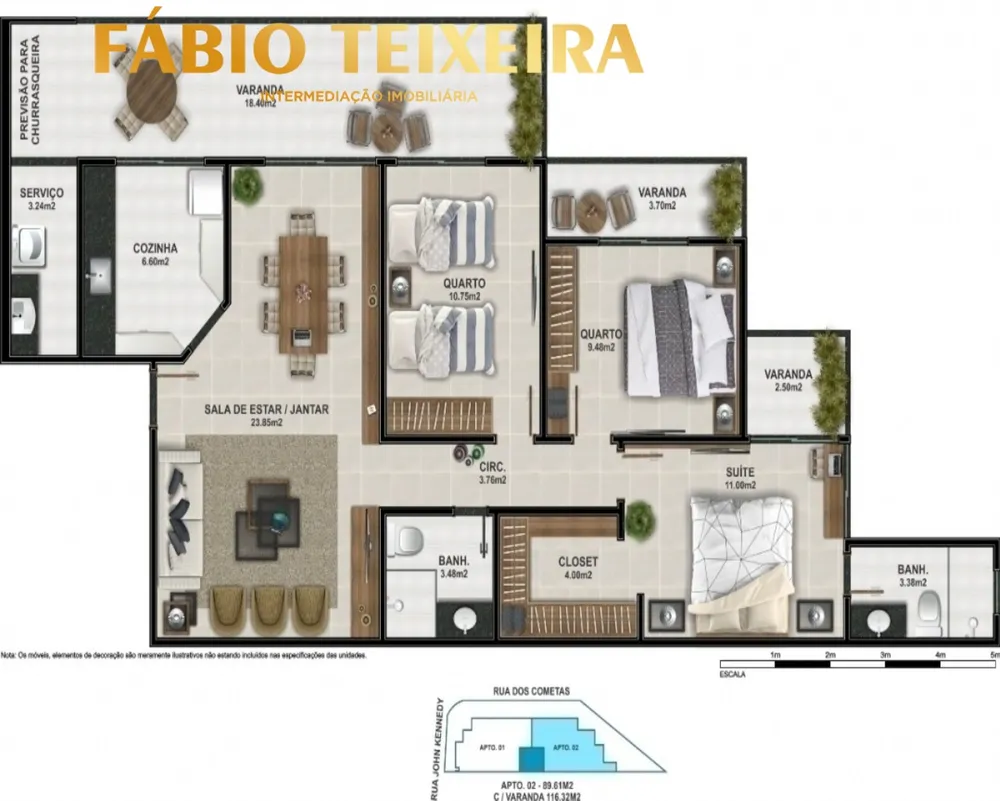 Apartamento, 3 quartos, 116 m² - Foto 13