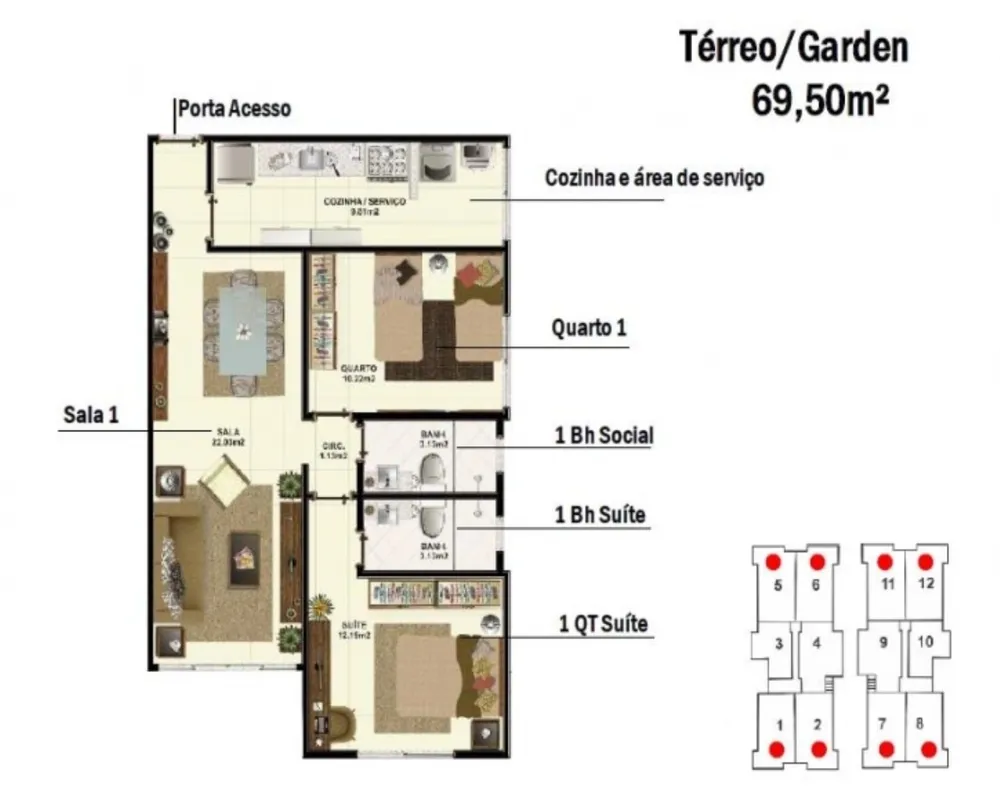 Apartamento, 1 quarto, 53 m² - Foto 12