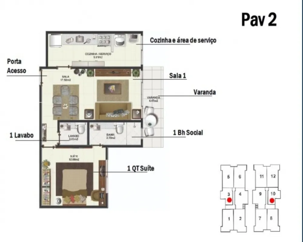 Apartamento, 1 quarto, 53 m² - Foto 13