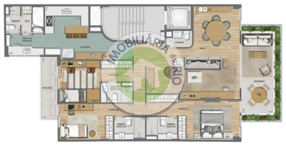 Apartamento, 3 quartos, 155 m² - Foto 5