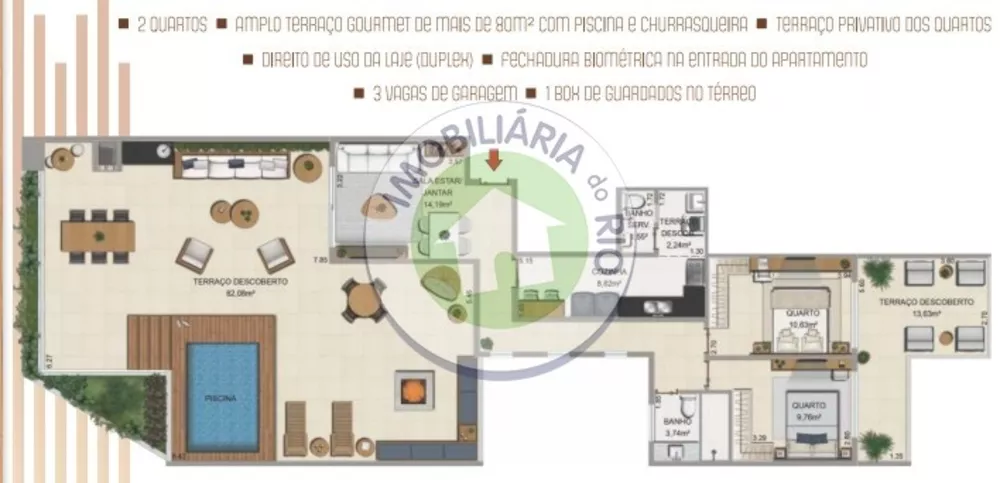 Cobertura, 2 quartos, 172 m² - Foto 3