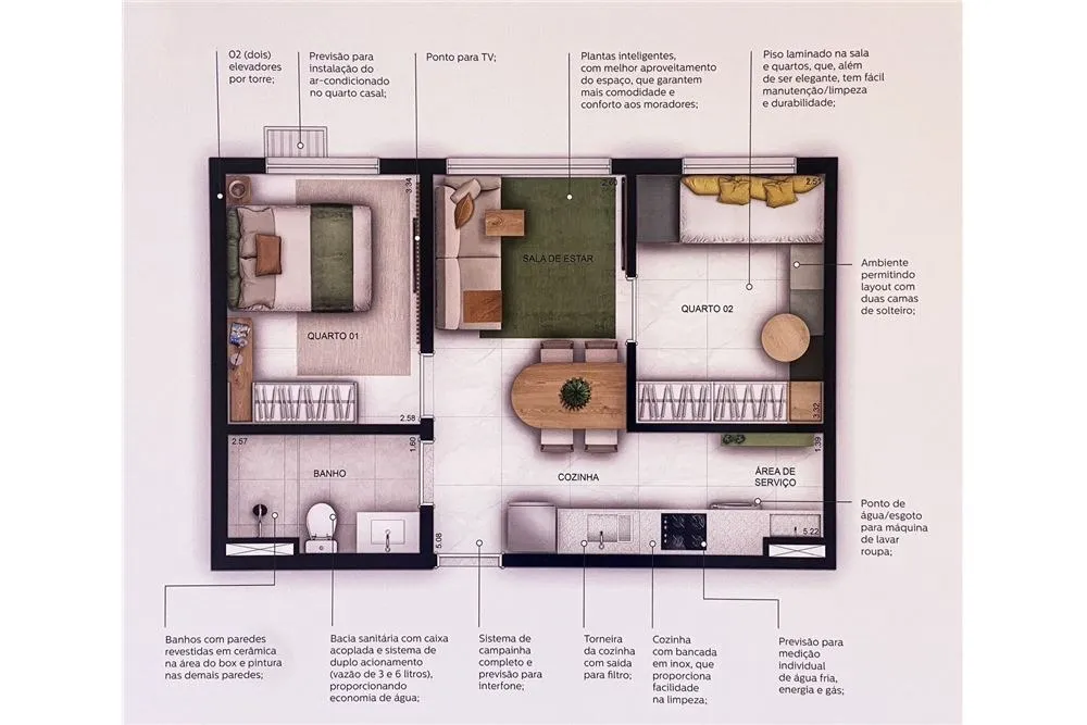 Apartamento, 2 quartos, 45 m² - Foto 20