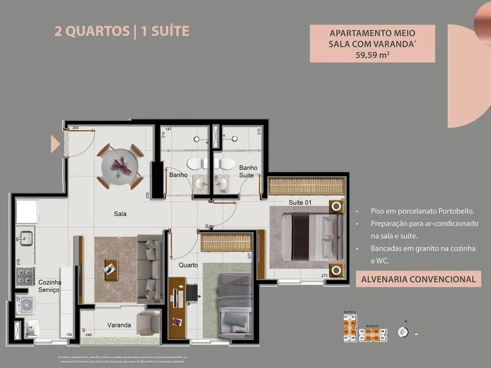 Apartamento, 2 quartos, 59 m² - Foto 11