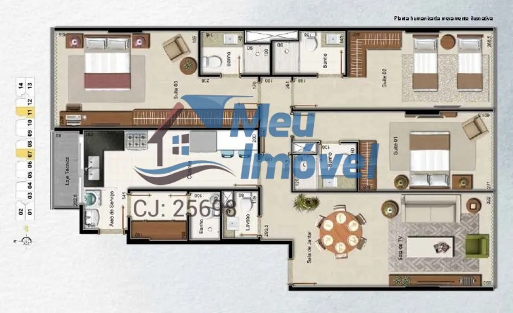 Apartamento, 3 quartos, 124 m² - Foto 11