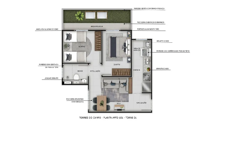 Apartamento, 2 quartos, 64 m² - Foto 12