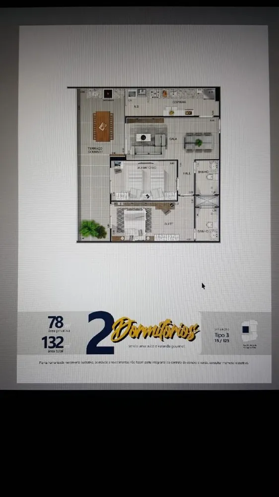 Apartamento, 2 quartos, 68 m² - Foto 3