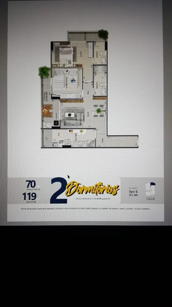 Apartamento, 2 quartos, 68 m² - Foto 2