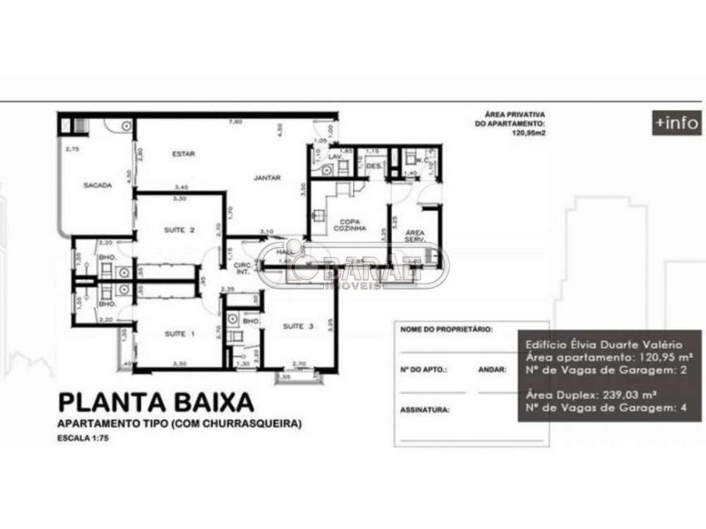 Apartamento, 3 quartos, 121 m² - Foto 3