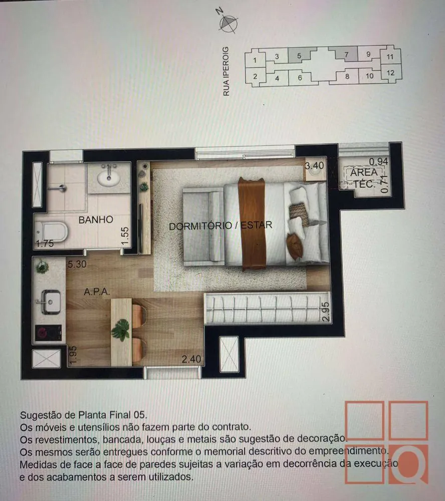 Kitnet-Studio, 22 m² - Foto 2