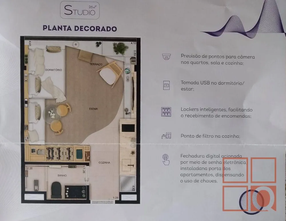 Flat/Apart Hotel, 1 quarto, 26 m² - Foto 4