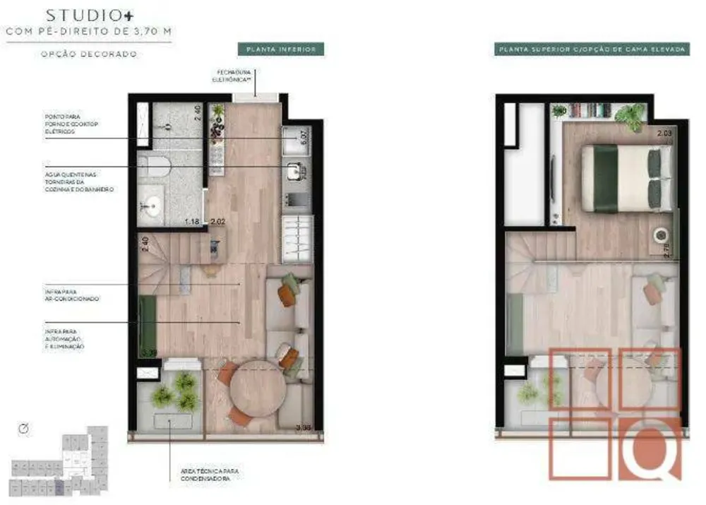 Apartamento, 1 quarto, 25 m² - Foto 2