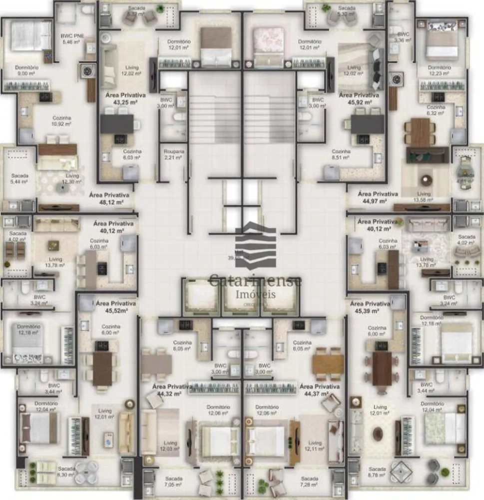 Flat/Apart Hotel, 1 quarto, 40 m² - Foto 4