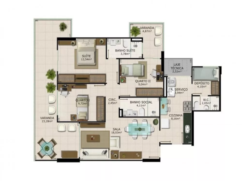 Apartamento, 3 quartos, 111 m² - Foto 8