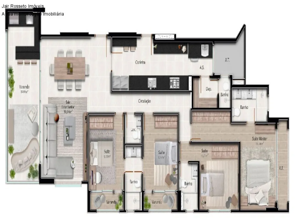 Apartamento, 4 quartos, 166 m² - Foto 2