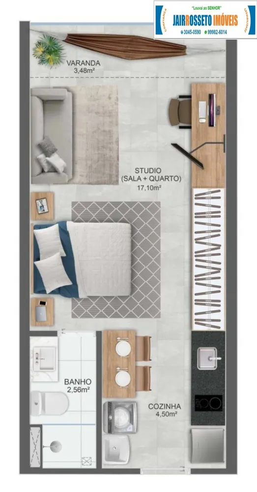 Apartamento, 1 quarto, 30 m² - Foto 14