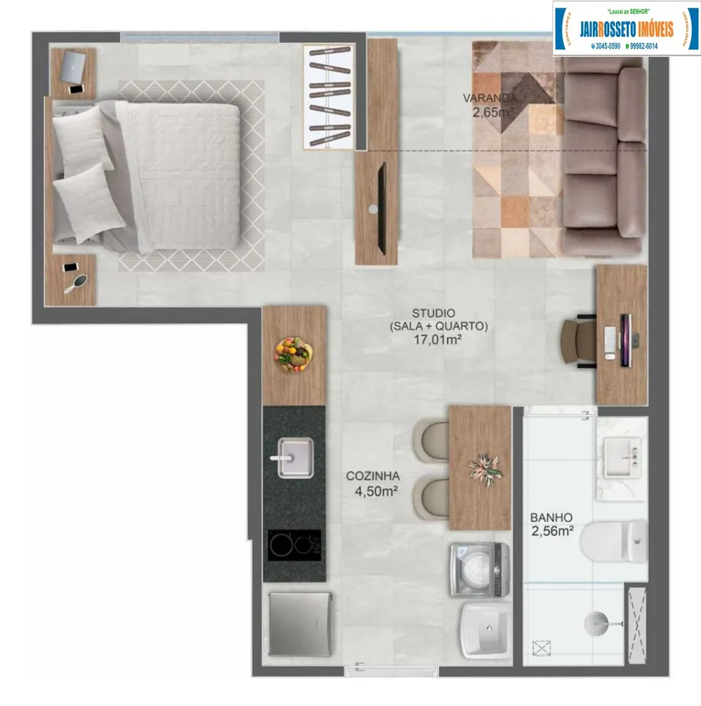 Apartamento, 1 quarto, 30 m² - Foto 15
