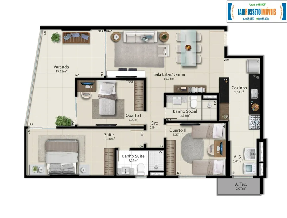 Apartamento, 3 quartos, 98 m² - Foto 7