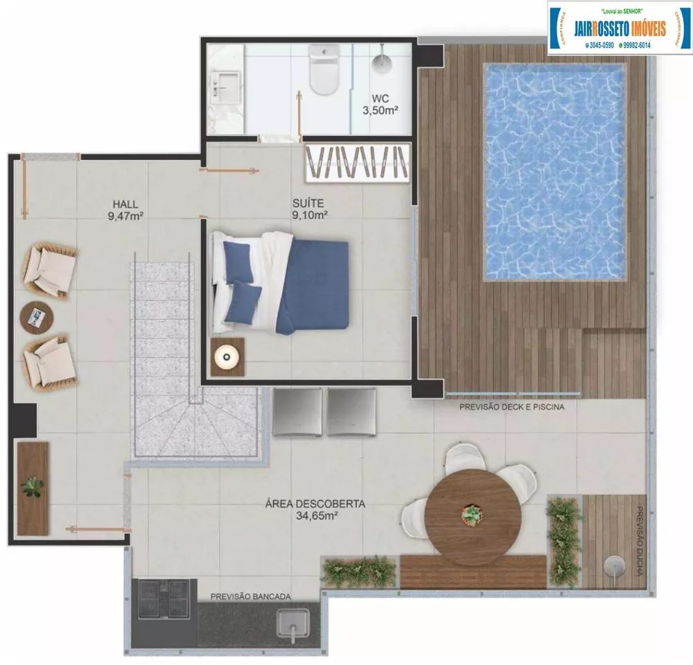 Cobertura, 3 quartos, 113 m² - Foto 10