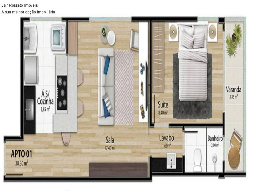 Apartamento, 1 quarto, 71 m² - Foto 8
