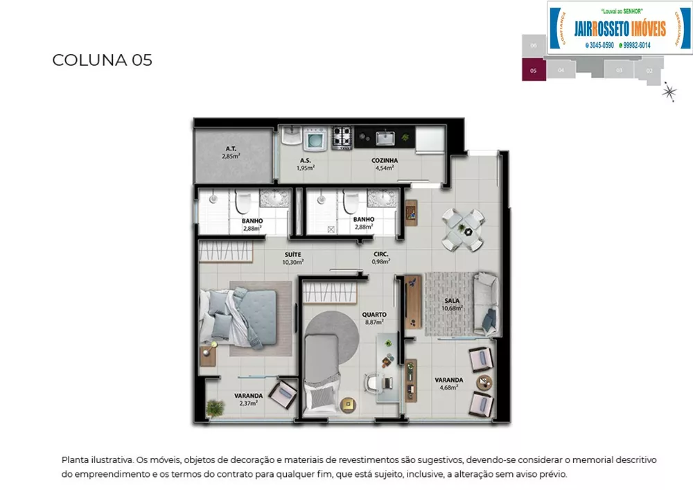 Apartamento, 2 quartos, 61 m² - Foto 11