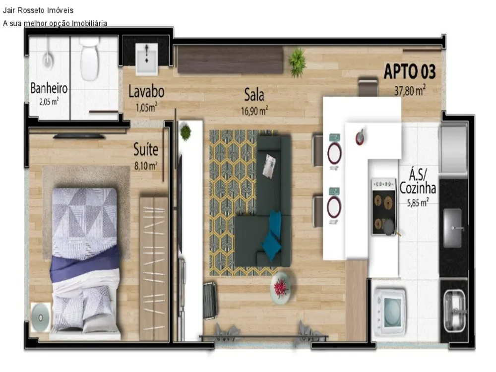 Apartamento, 1 quarto, 96 m² - Foto 8