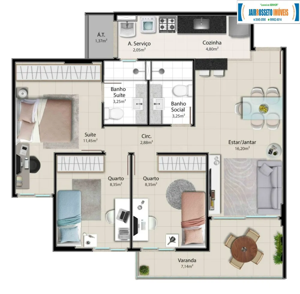Apartamento, 3 quartos, 77 m² - Foto 31