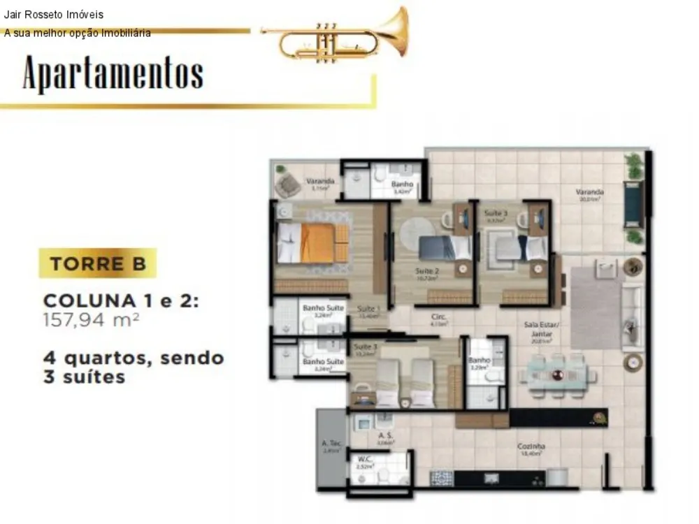 Apartamento, 3 quartos, 83 m² - Foto 3