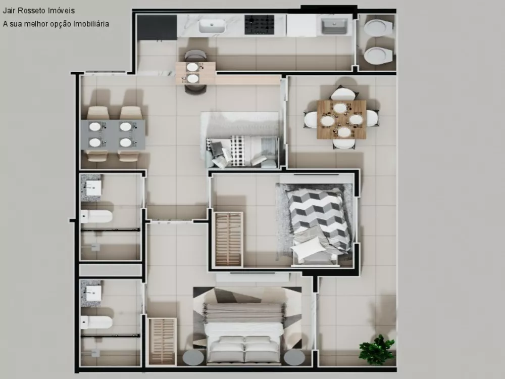 Apartamento, 2 quartos, 59 m² - Foto 4