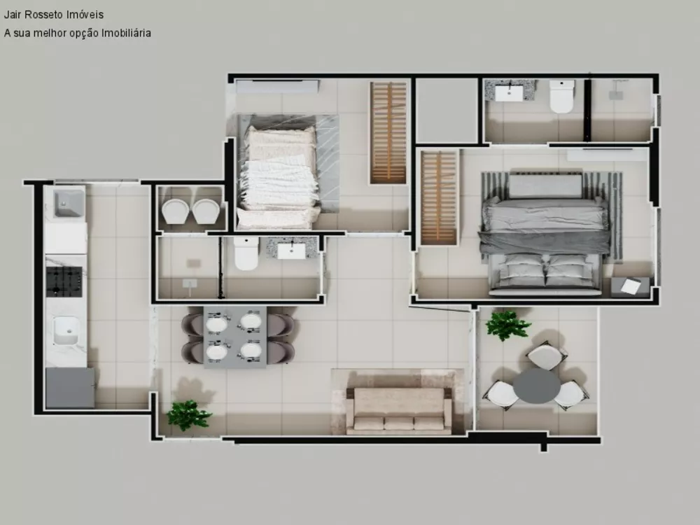Apartamento, 2 quartos, 59 m² - Foto 2